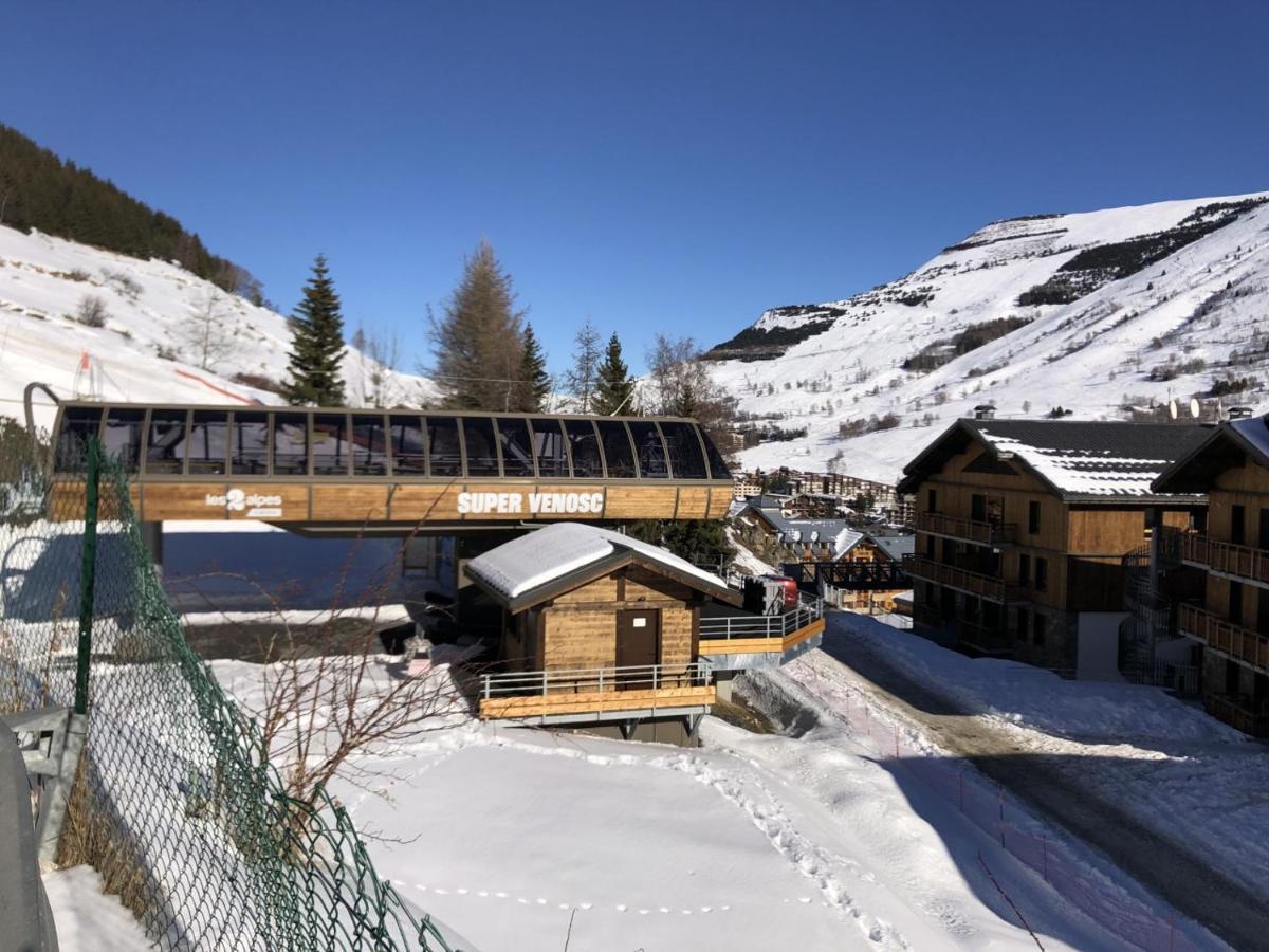 Appartement vue imprenable avec emplacement idéal Les Deux Alpes Esterno foto