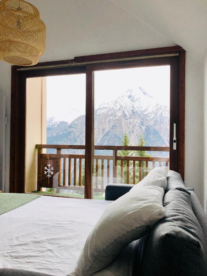 Appartement vue imprenable avec emplacement idéal Les Deux Alpes Esterno foto