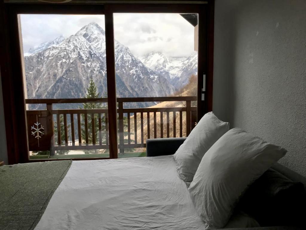 Appartement vue imprenable avec emplacement idéal Les Deux Alpes Esterno foto